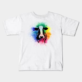 Colorful Cow Kids T-Shirt